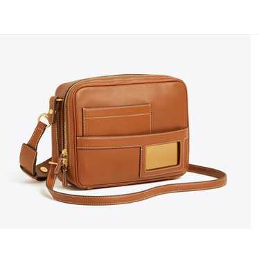 Tory Burch Tory Burch Leather Camera Bag - Brown … - image 1