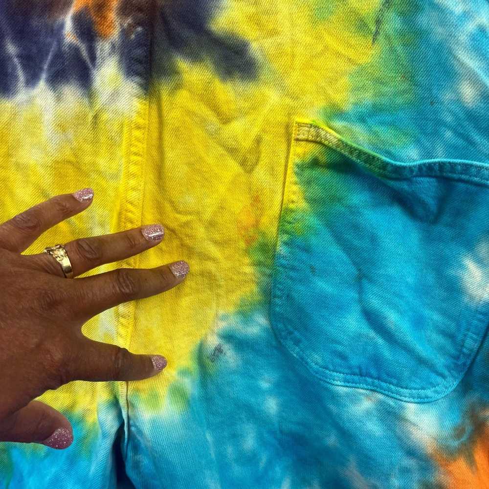 Chubbies Chubbies Tie Dye Denim Jorts Overalls Me… - image 6