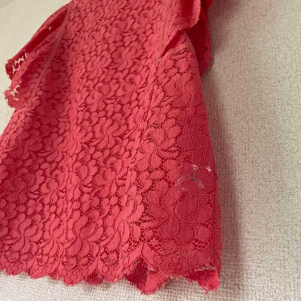 S-like new Drawer Flower Lace Short Sleeve Blouse - image 6