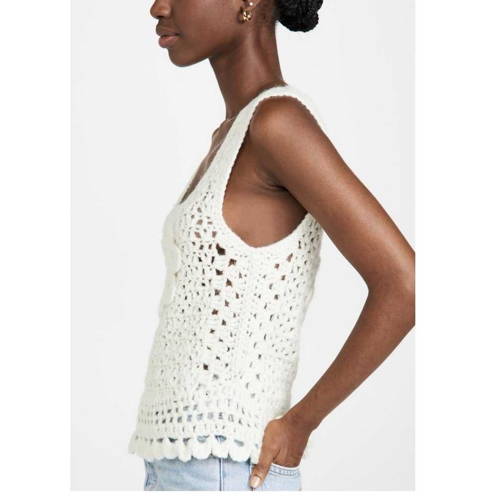 Batsheva daisy floral knit tank top - image 4