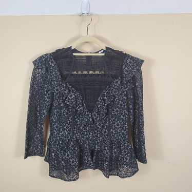 Marissa Webb Gabrielle Bloom Lace Blouse