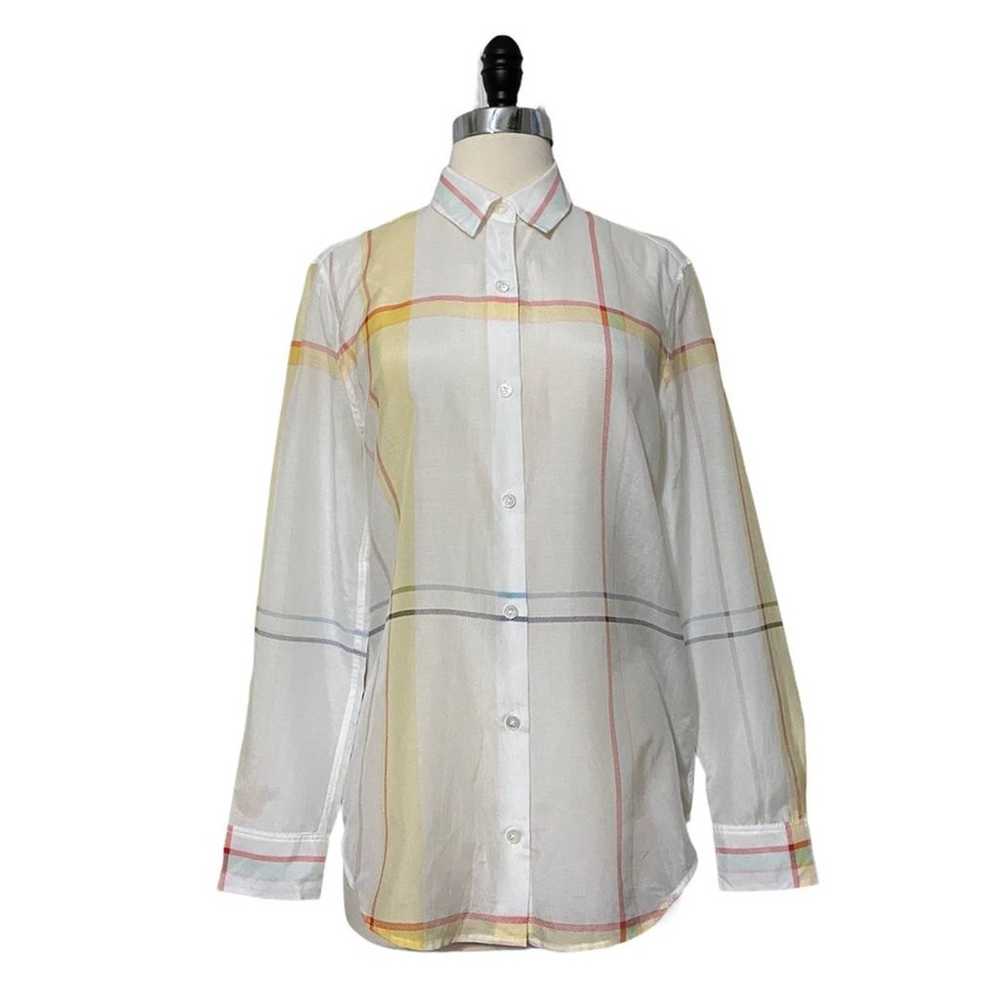 Equipment Femme Essential Plaid Button Down Blouse - image 1