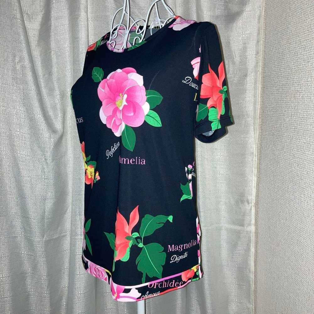 Excellent condition Leonard short-sleeve top Flor… - image 2