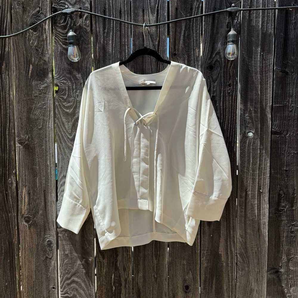 Iro Alis tie front Blouse - image 1