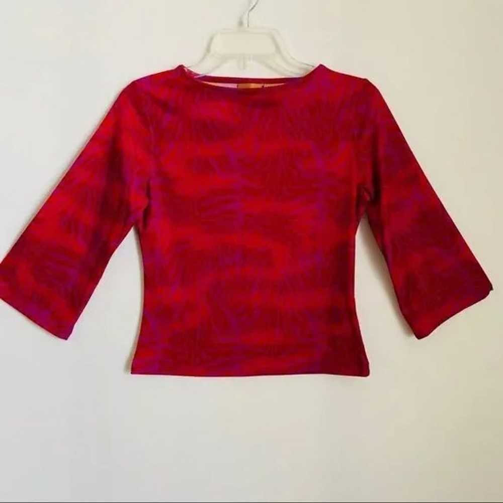 Purple & Red. Bell Sleeve Tee - image 1