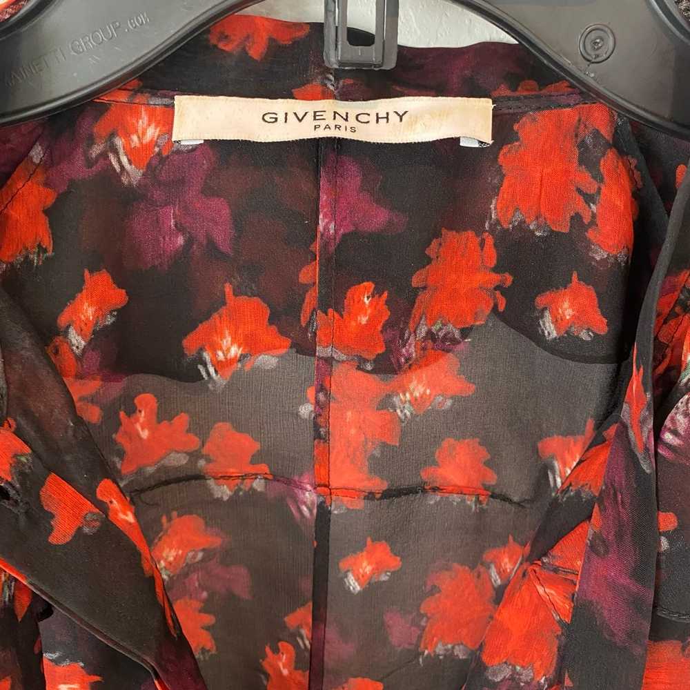 Givenchy Watercolor Floral Printed Button Down Bl… - image 3