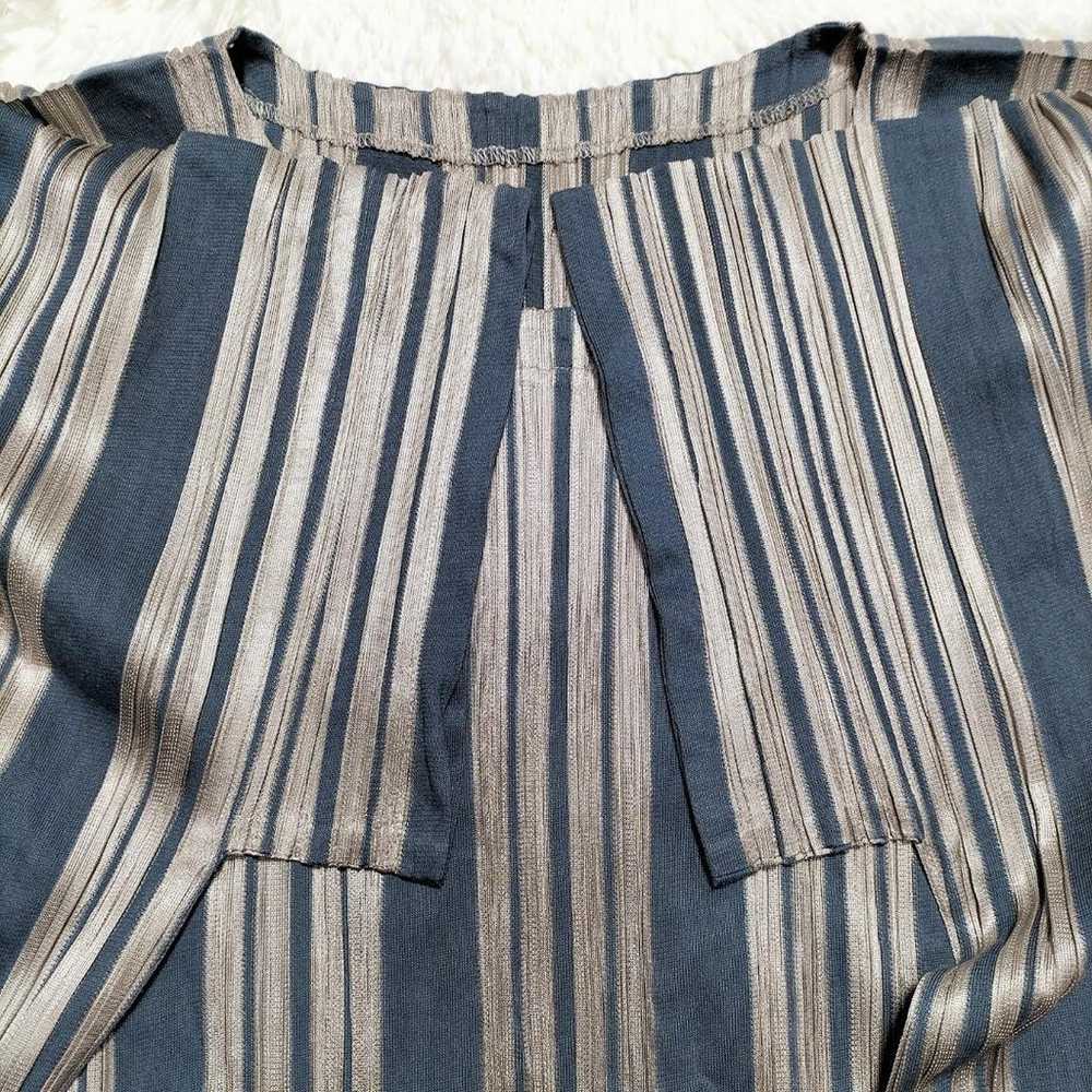 PLEATS PLEASE Issey Miyake Pleated Blouse Stripe - image 7