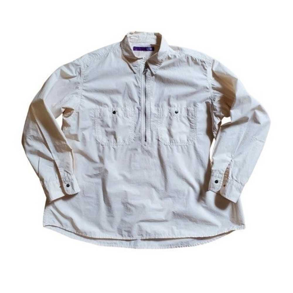 North face purple label quarter zip shirt - image 1