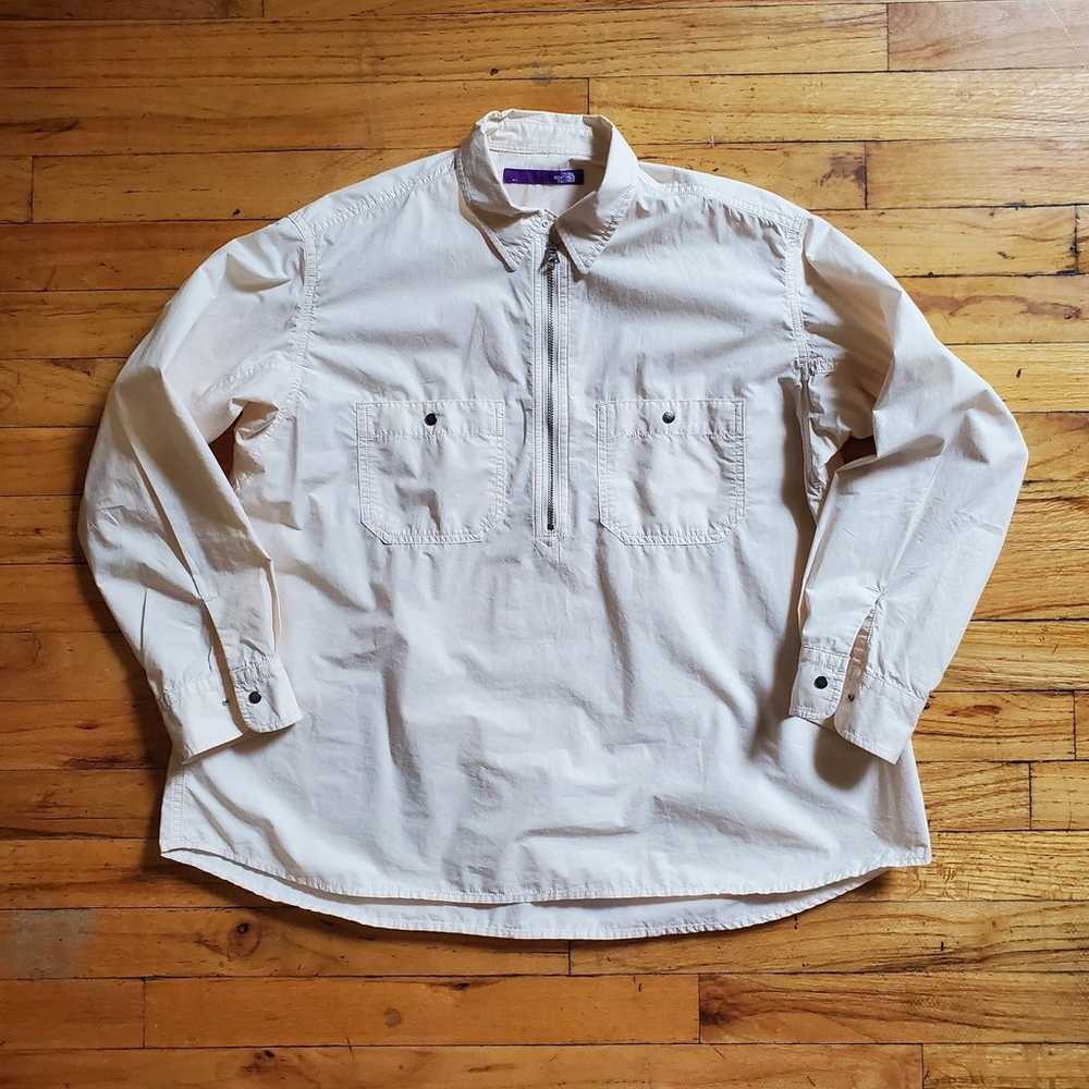 North face purple label quarter zip shirt - image 2