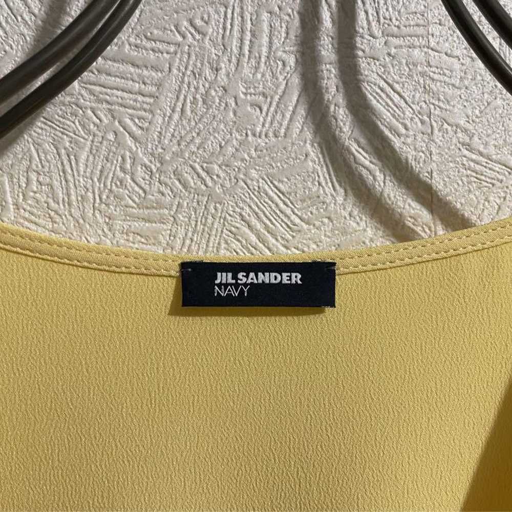 Italian-made JIL SANDER no-collar skipper shirt. - image 11