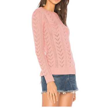 Pink Tularosa tie back knit sweater - image 1