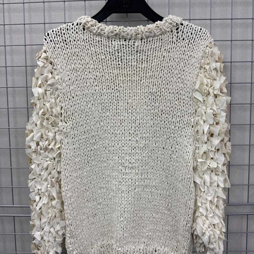 FRILL HALF SLEEVE HAND-KNIT TOPS - image 6