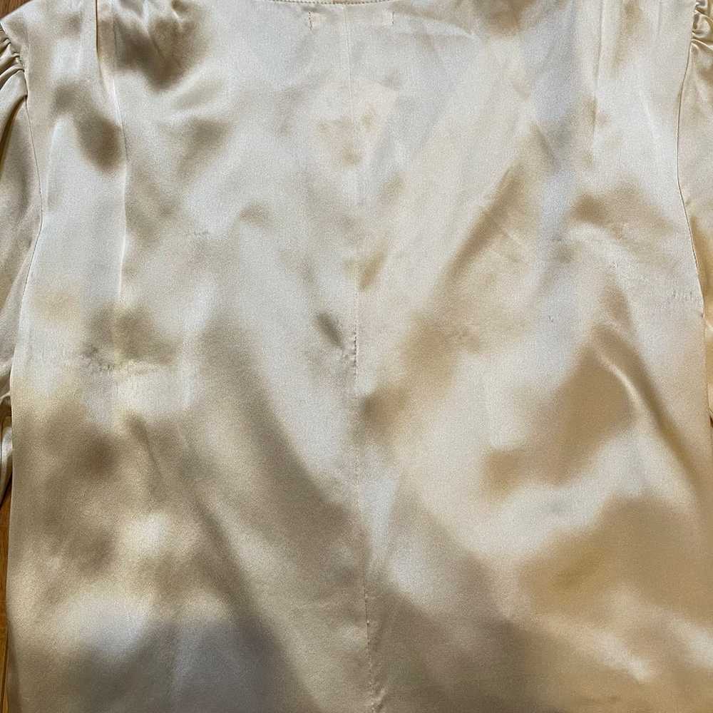 NWT Reformation Fawn Silk Blouse in Ivory Size 4 - image 12