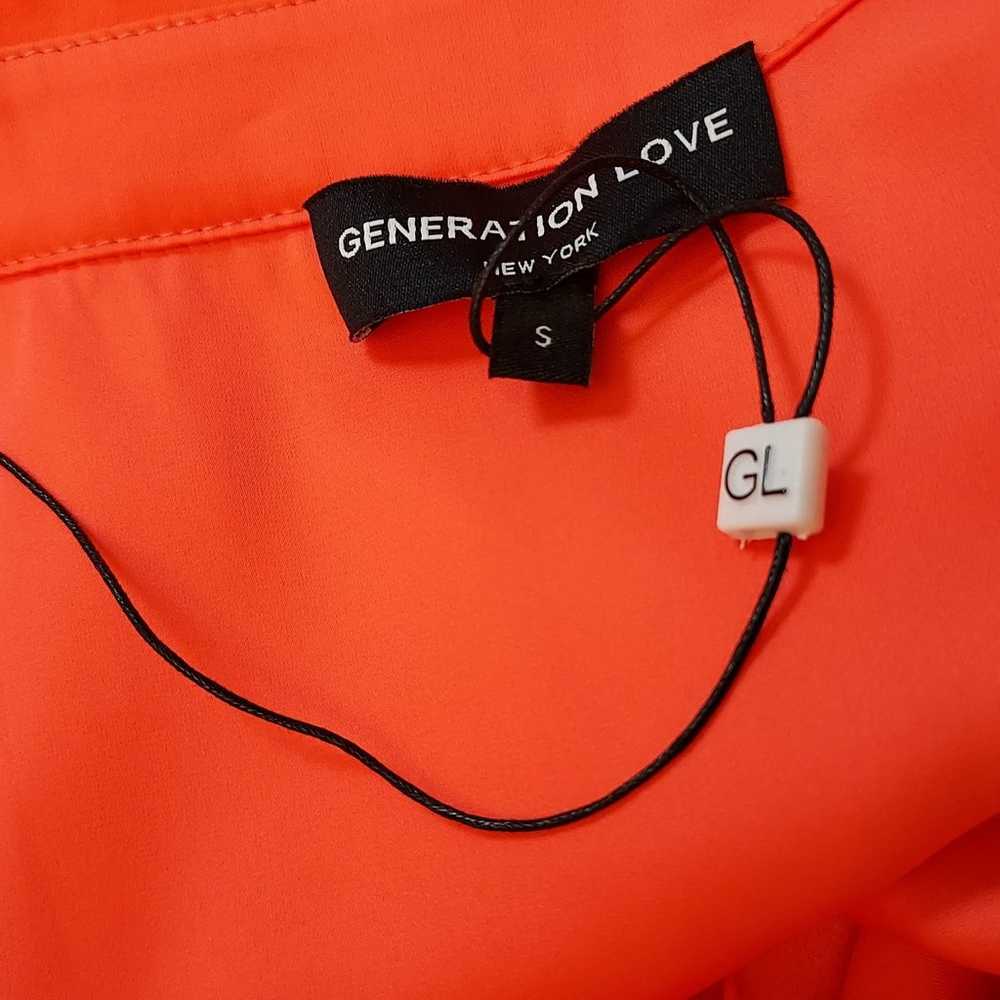 Generation Love Emory Orange Blouse Top Size Smal… - image 10