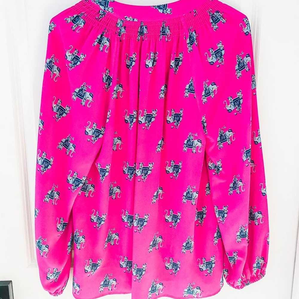 Lilly Pulitzer Elsa Magenta Bazaar blous - image 3