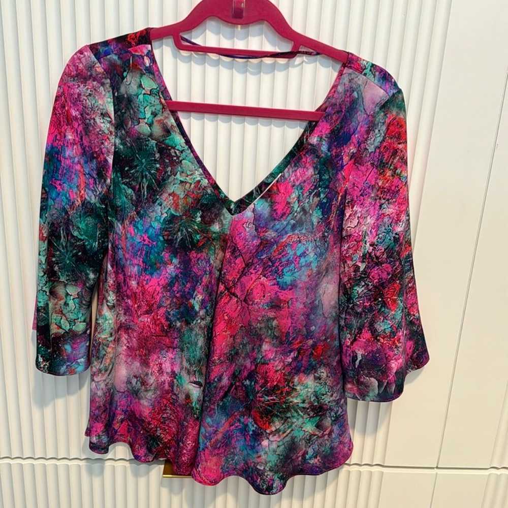 NWOT AMANDA UPRICHARD SILK TOP - image 1