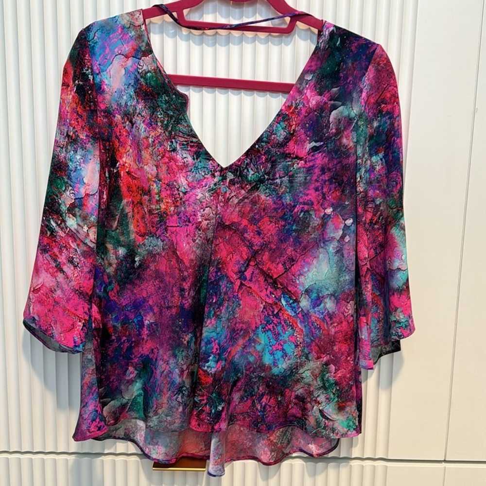 NWOT AMANDA UPRICHARD SILK TOP - image 6