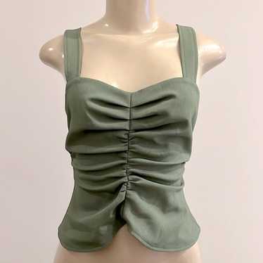 Julie Brown NYC Hilda Top Soft Fern Green