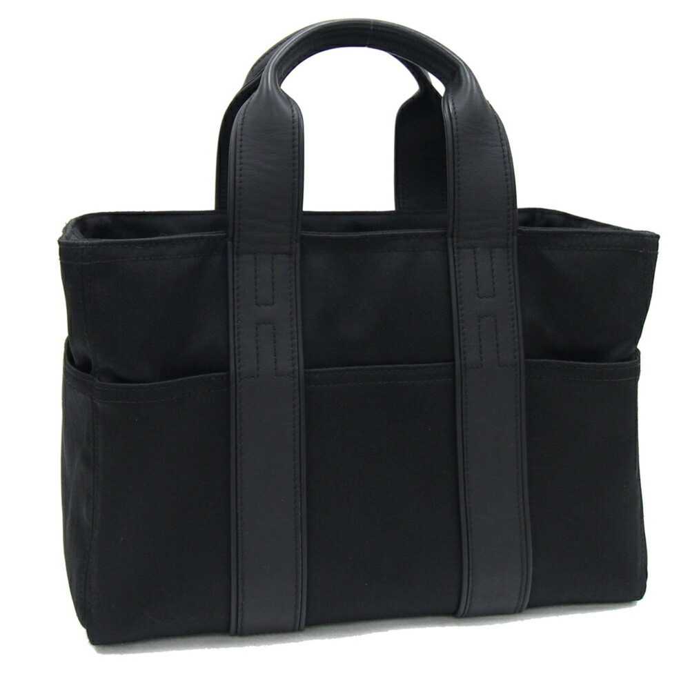 Hermes Hermes handbag Acapulco PM black nylon lea… - image 1