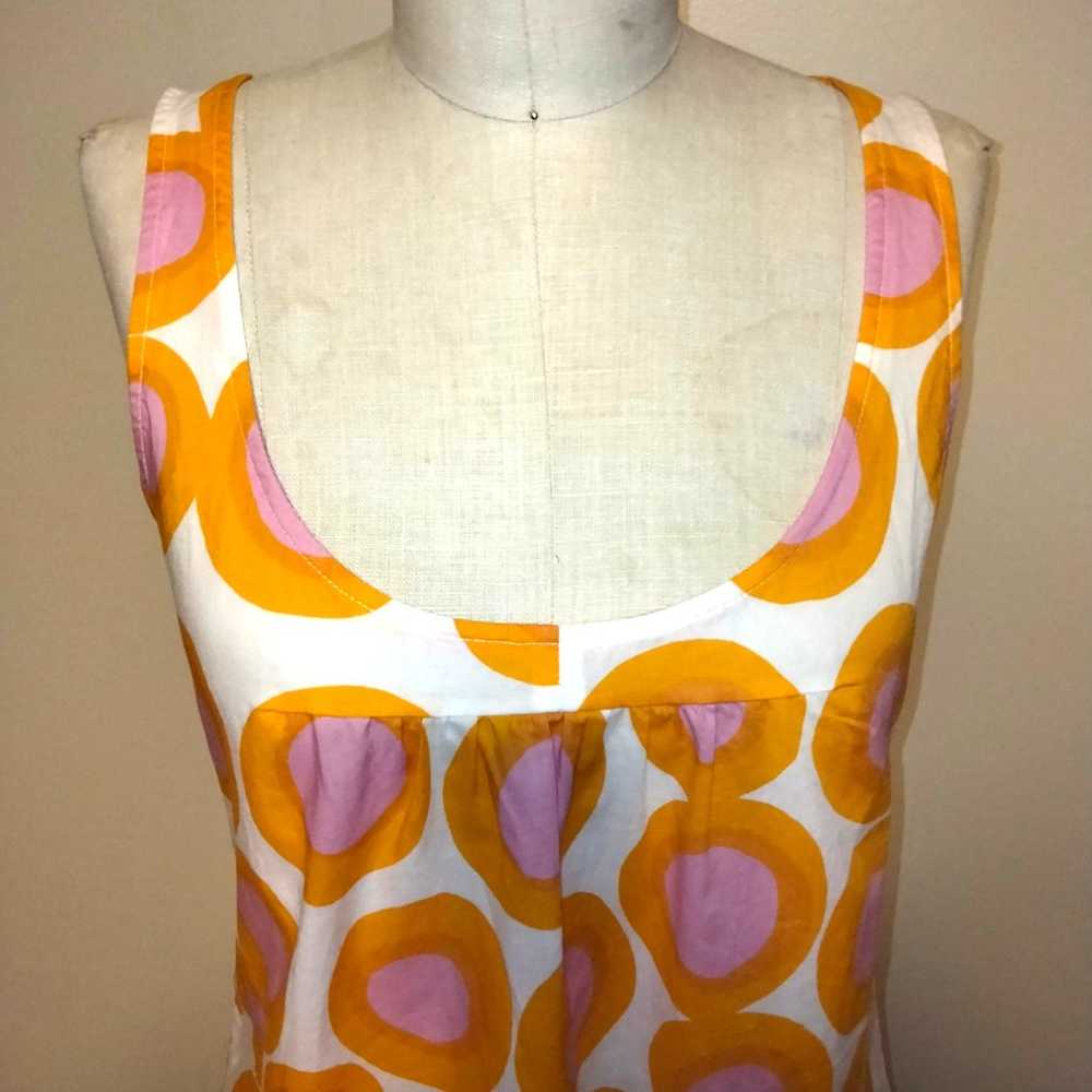 Marimekko for Anthropologie White-Pink-Orange Cir… - image 3