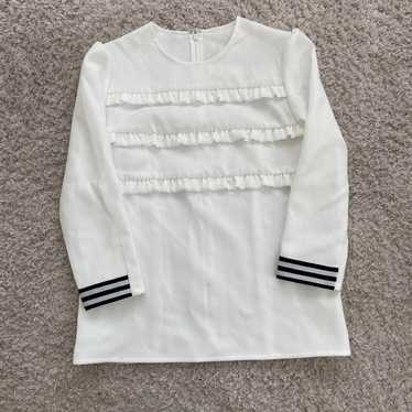 BORDERS atBALCONY long-sleeve shirt with frills 36 - image 1