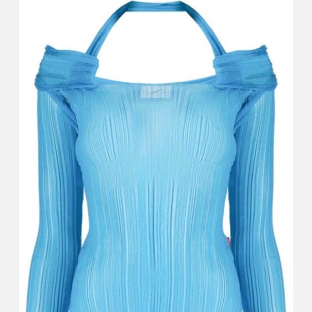 Coperni sheer blue long sleeve top - image 1