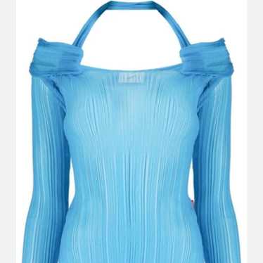 Coperni sheer blue long sleeve top - image 1