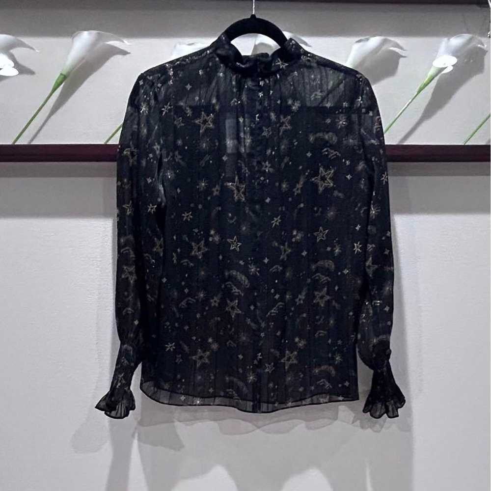 theoryluxe☆New☆2023FW Star Print Sheer Blouse - image 10