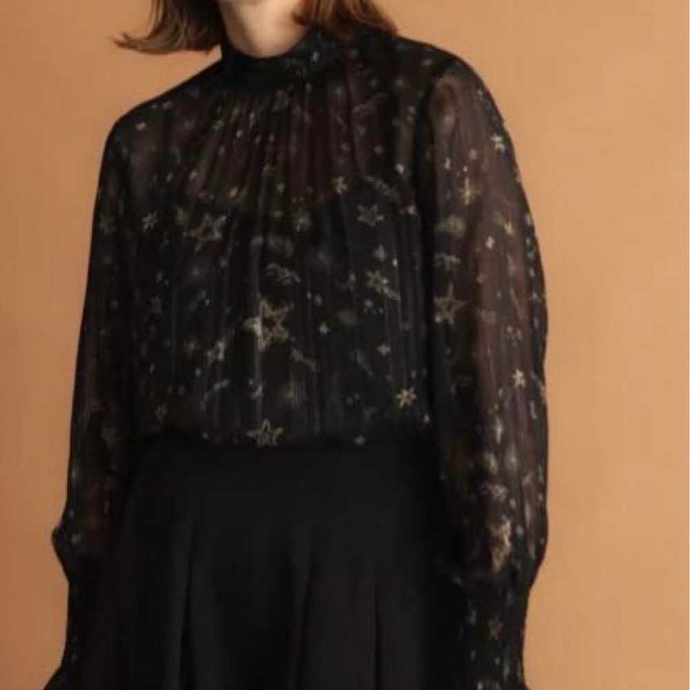 theoryluxe☆New☆2023FW Star Print Sheer Blouse - image 2