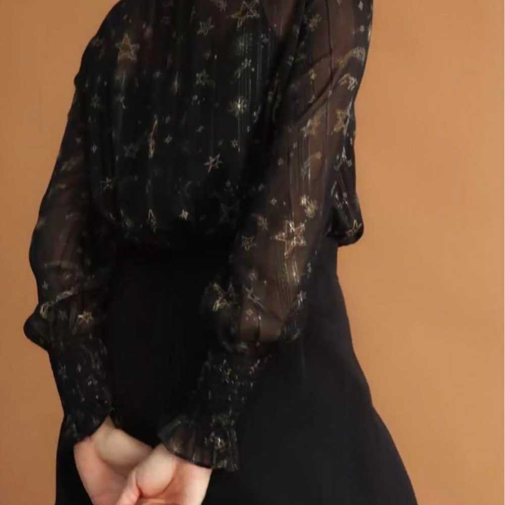 theoryluxe☆New☆2023FW Star Print Sheer Blouse - image 4