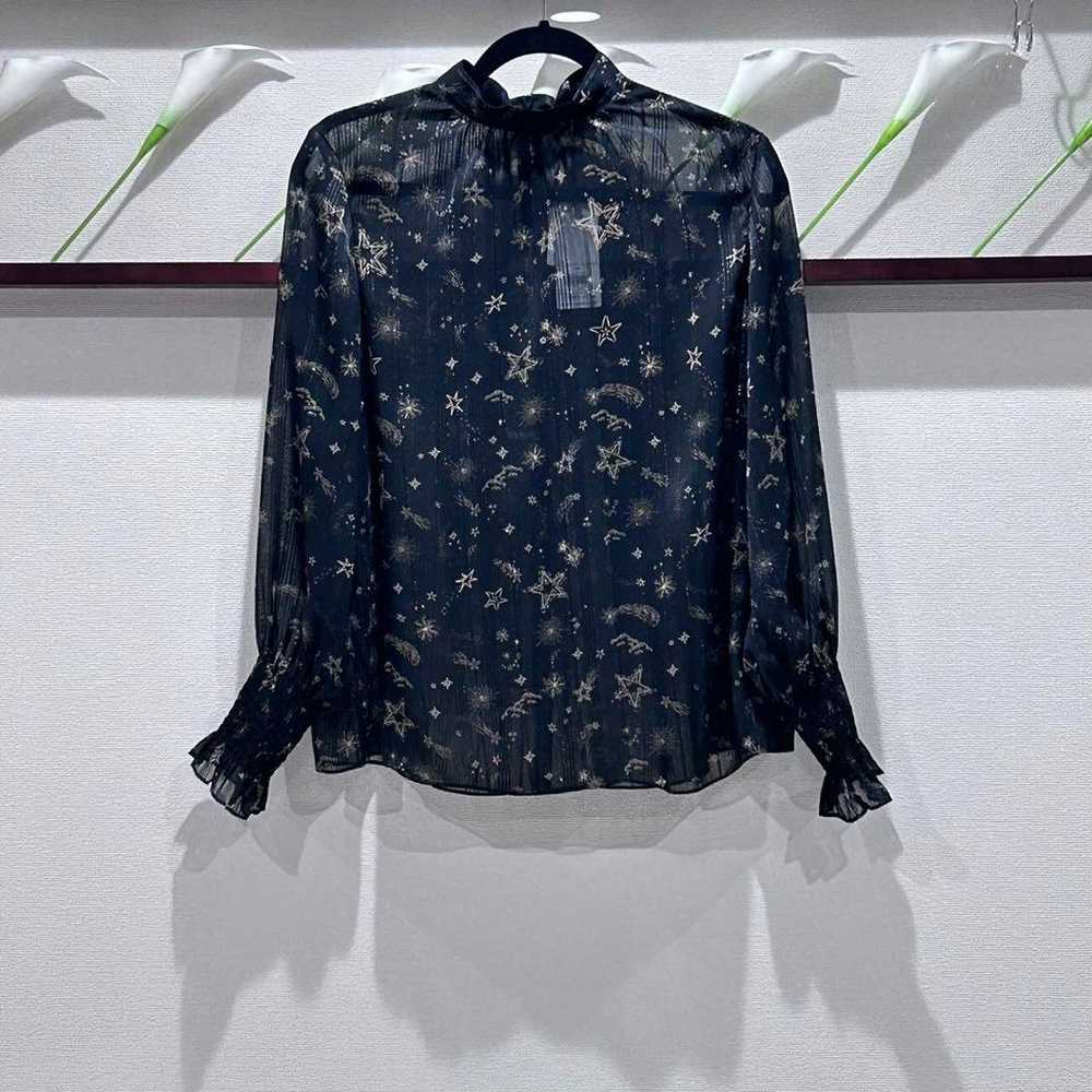 theoryluxe☆New☆2023FW Star Print Sheer Blouse - image 6