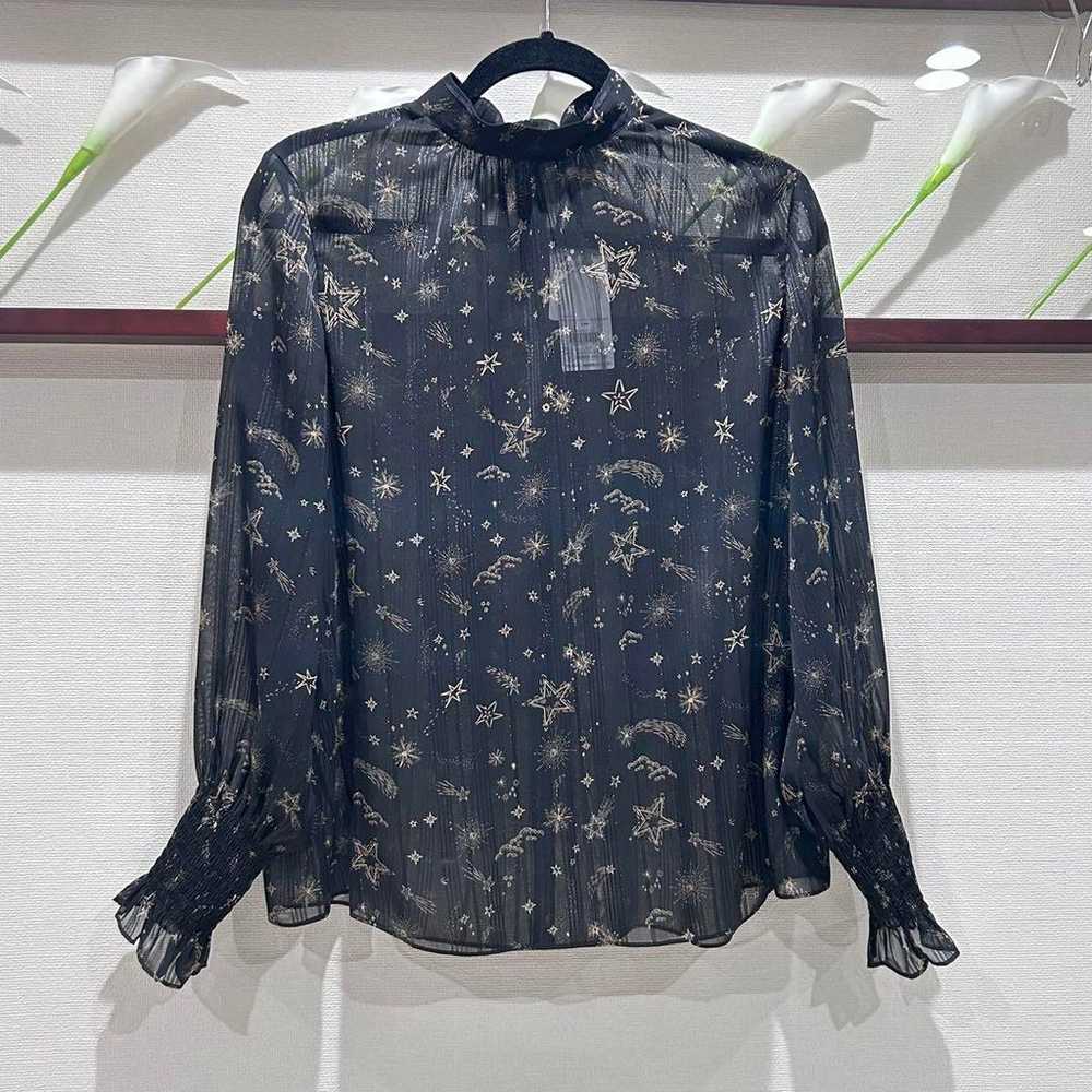 theoryluxe☆New☆2023FW Star Print Sheer Blouse - image 7