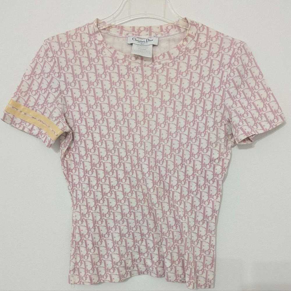 Christian Dior Galliano Era Pink Trotter T-Shirt … - image 1