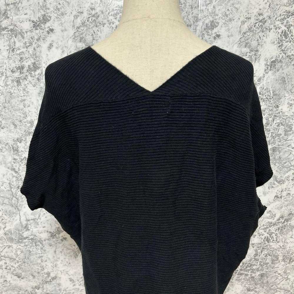 moussy black short-sleeve knit top [M] stylish ch… - image 8