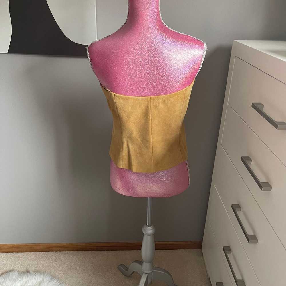 Genuine suede camisole, - image 2