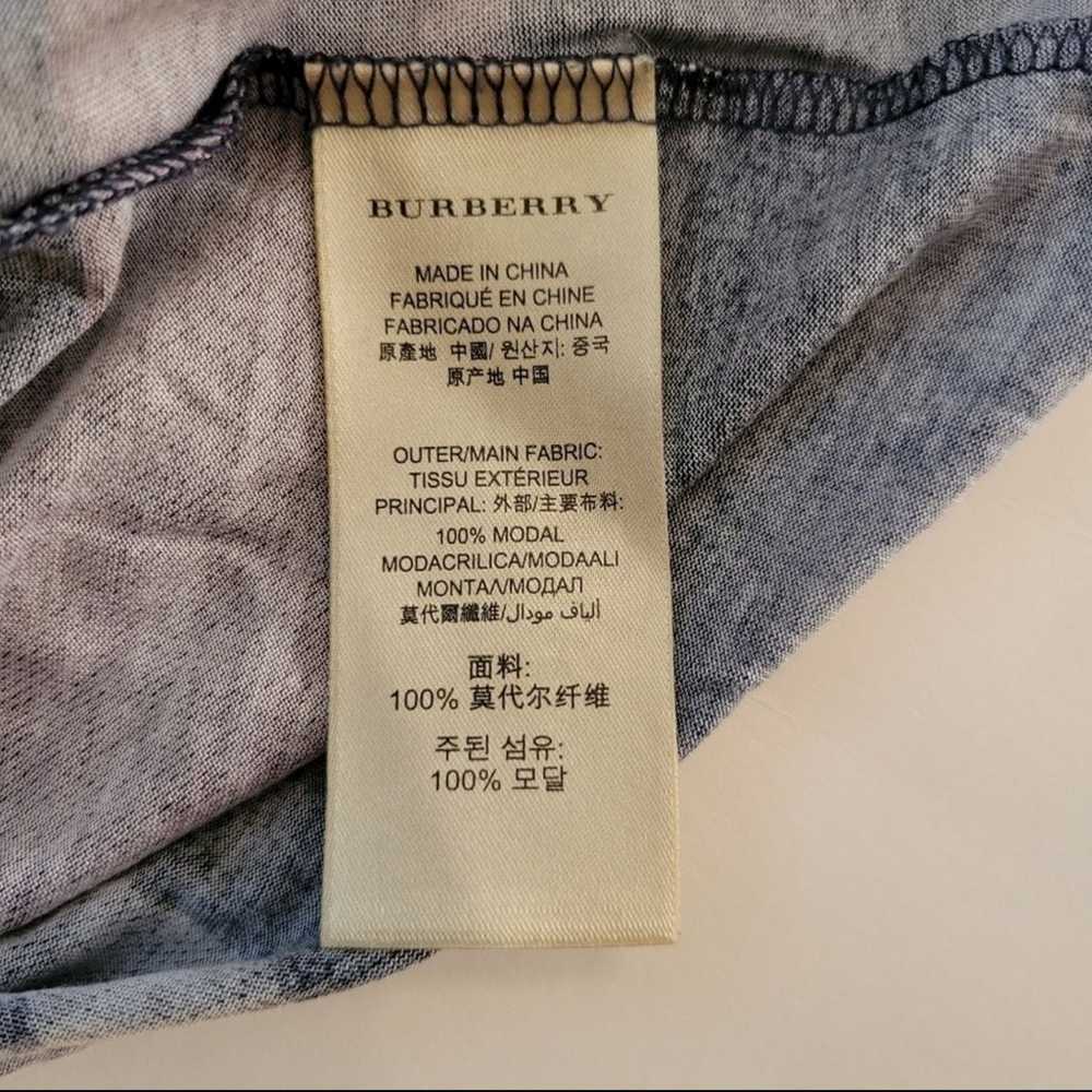 Burberry Brit Plaid Top Sz Lg Purple Blu - image 7