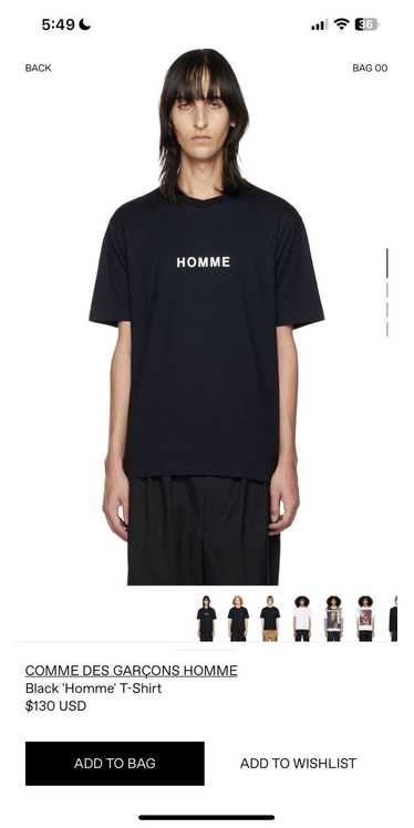 Comme des Garcons Homme Comme Des Garcoms homme te