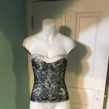 La Perla Bustier Lace & Satin sz42 6US