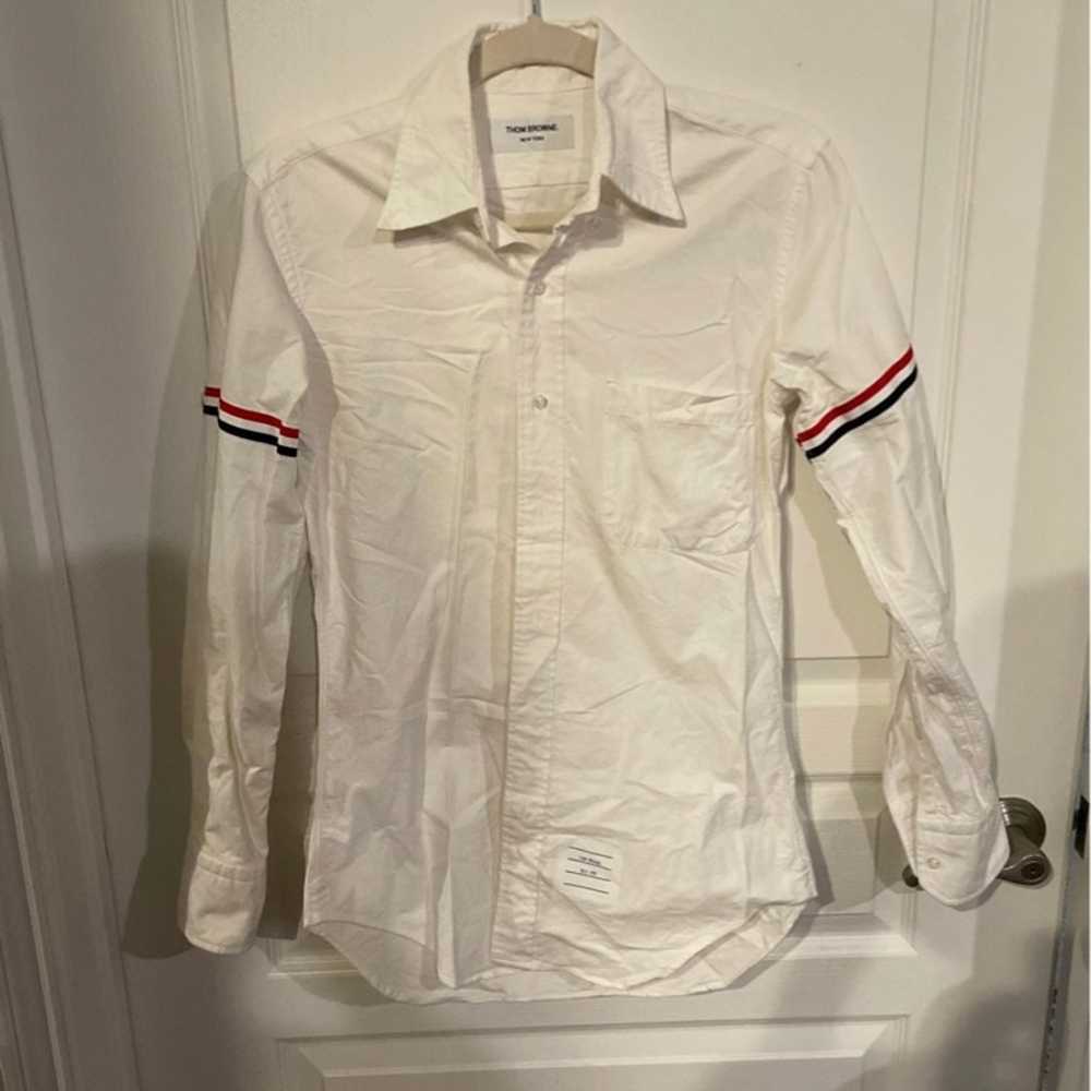 Thom Brown Stripe Shirt Size 24-26 (S) - image 1