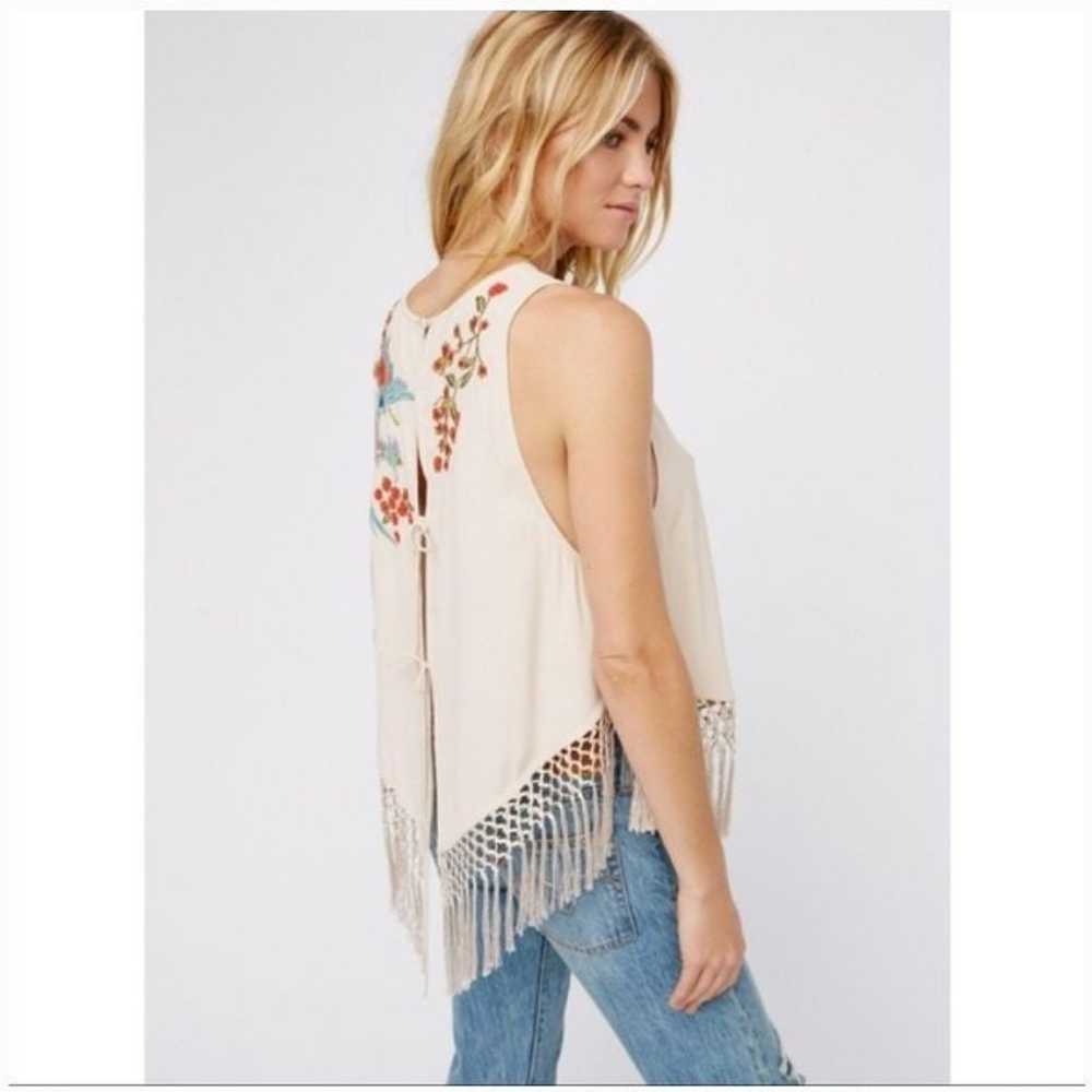 RARE Free People Love Birds Fringe Top - image 10