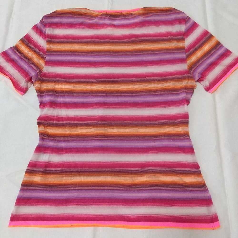 【Rare Item】Issey Miyake T-shirt Vivid Pink L - image 3