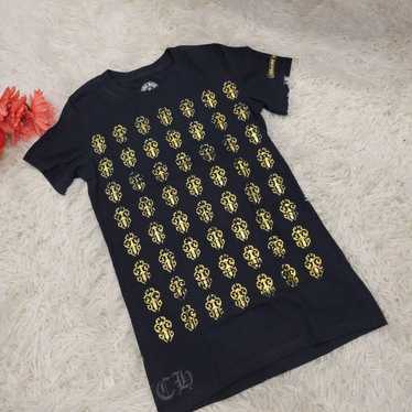 Chrome Hearts Black x Gold Short Sleeve T-shirt C… - image 1