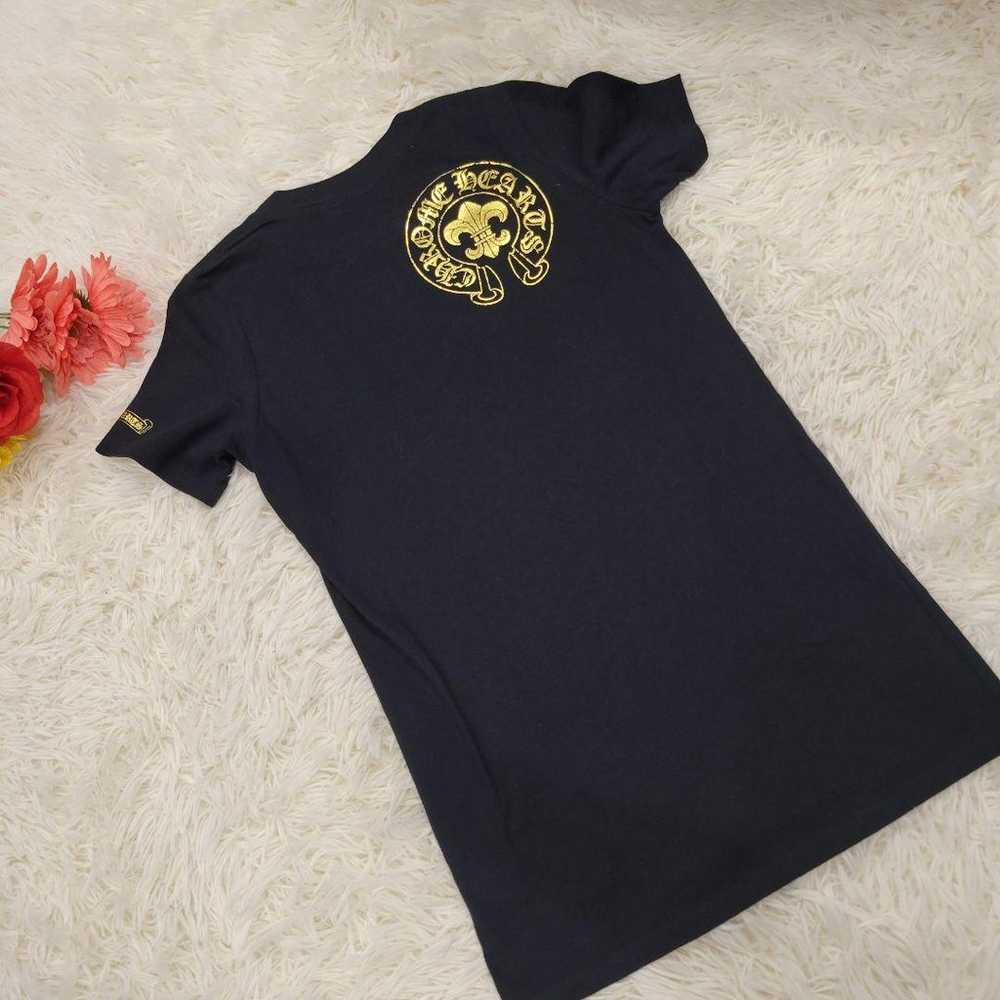 Chrome Hearts Black x Gold Short Sleeve T-shirt C… - image 6