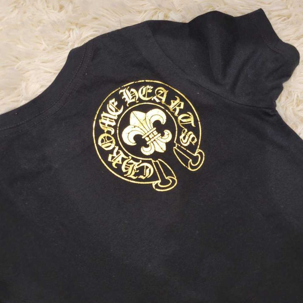 Chrome Hearts Black x Gold Short Sleeve T-shirt C… - image 8