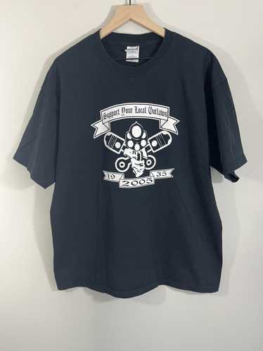 Vintage OUTLAW SUPPORT 2000s Gun Revolver Tee