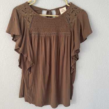 Knox Rose Boho Short Sleeve Top