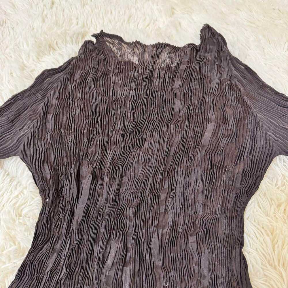 Excellent condition✨ ISSEY MIYAKE Pleats Sheer Pr… - image 9