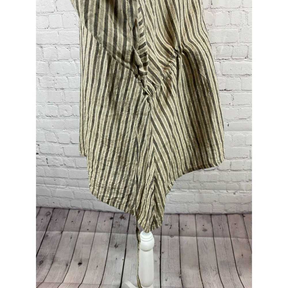 VLAS BLOMME linen striped kimono boho lagenlook t… - image 8