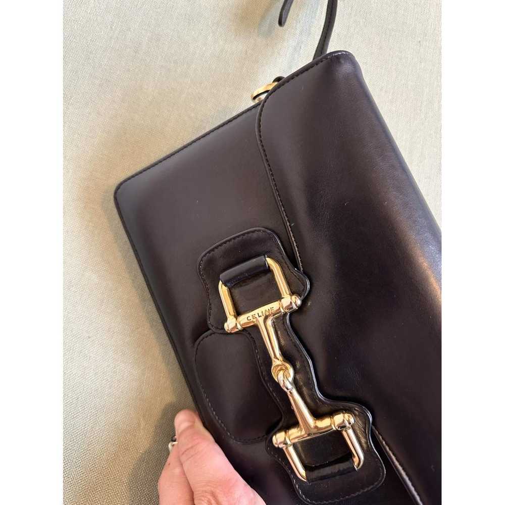 Celine Crécy Vintage leather crossbody bag - image 4