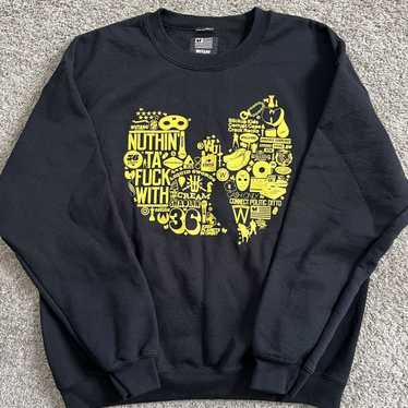 Live Nation Wu Tang Clan Sweater Men Black Yellow Long Sleeve Acrylic popular XXXL 3XL